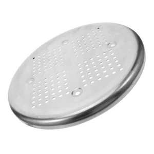  Runder Hockersitz aus Edelstahl – 28 cm Ersatz für Barhocker-Sitzbrett – - Bild 1 von 12