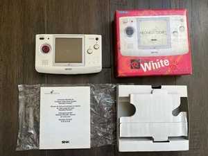 SNK Neo Geo Pocket White Console With Box & Manual & Insert - Picture 1 of 16