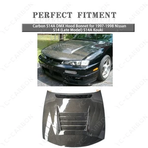 Capó de carbono S14A DMX para Nissan S14 1997-1998 (modelo tardío) S14A Kouki - Imagen 1 de 24