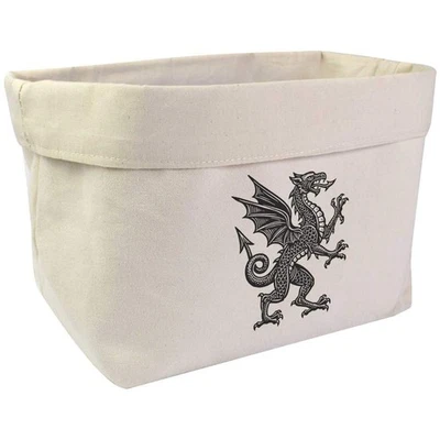 Large 'Vintage Dragon' Canvas Organiser / Storage Bag (OR00042507) - Image 1 of 2