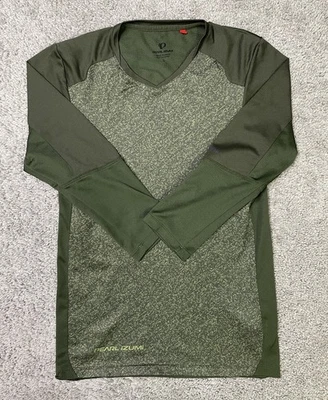 Camiseta deportiva de ciclismo Pearl Izumic lanzamiento talla S verde manga 3/4 semi ajustada usada en excelente estado Foto 1 de 4
