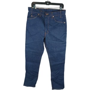 Vintage Levi’s 505 Orange Tab Denim Jeans Size 34x32 Dark Blue 90s NOS NWT Vtg - Picture 1 of 9