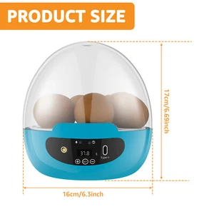 Egg Incubator Smart Egg Incubator for Hatching 6 Eggs Chicken Incubator UK】 - Picture 1 of 11