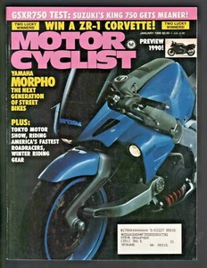 1990 January Motorcyclist - Vintage Motorcycle Magazine - Morpho, GSXR750 - Picture 1 of 4