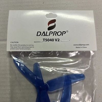 NEW DALPROP T4045V2 Tri Blade Propeller 4pcsFPV Drone in Blue - Image 1 of 4