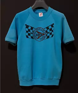 80s JERZEES Sweatshirt Auto Racing Logo - Picture 1 of 6