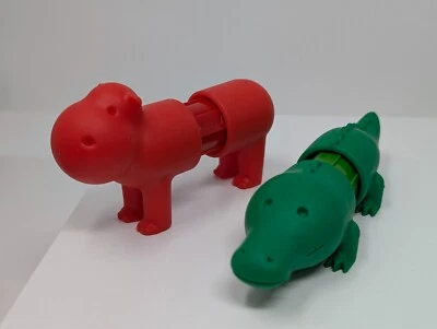 SmartMax First Safari Animals, Red Hippo & Green Alligator / Crocodile - Image 1 of 4