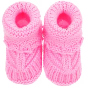 Shoes Newborn Crochet Girls Infant Booties Child Toddler - Picture 1 of 12