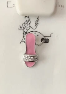 925 Sterling And Enamel Pink Show Necklace Brand New beautiful piece! - Picture 1 of 2