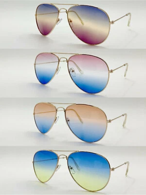 Nuevas gafas de sol clásicas de aviador de moda para hombre mujer lentes retro (J16146) Foto 1 de 2