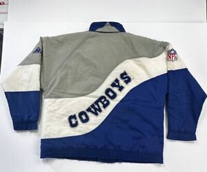 Vintage 90s Dallas Cowboys Full Zip Jacket Mens Size L Apex One Pro Line
