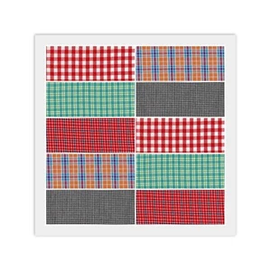 Lot of 10 HOMESPUN Fat Quarters, 5 Prints 2 Each, Quilting Cotton Fabric Bundle - Picture 1 of 6