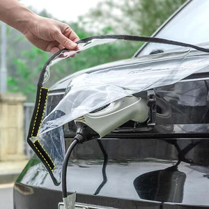 1x Magnetic Rain Water Cover for Electric Vehicle Car EV Charging Port Jack Hood - Picture 1 of 7