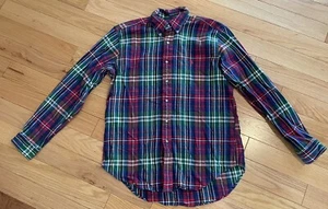 Polo Ralph Lauren Mens Button Down Red Flannel 100% Cotton Classic Fit Large - Picture 1 of 5