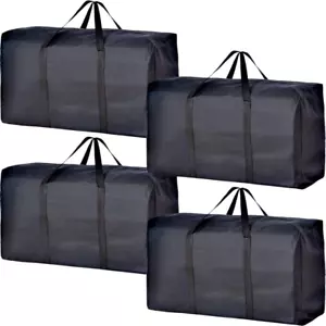 Extra Large Moving Bags with Strong Zippers & Carrying Handles, Storage Bags Sto - Picture 1 of 7