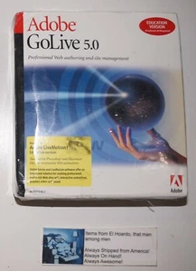 Adobe GoLive 5.0 for Windows Education VERSION Factory Sealed in Box - Picture 1 of 4