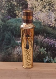 Estuche dorado con botella de perfume vintage Flambeau de Fabergé. 1 Dram capacidad vacía - Imagen 1 de 5
