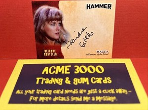 Unstoppable HAMMER Horror Series 1 - DEIRDRE COSTELLO Autograph Card DC1 S BLACK