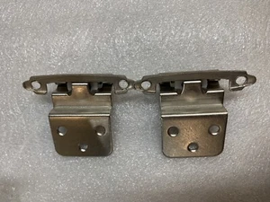 Decobasics - Self Closing 3/8" INSET (not overlay) Cabinet Hinge Nickel - 1 Pair - Picture 1 of 7