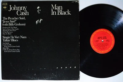 JOHNNY CASH Man In Black COLUMBIA LP VG+ 1st press 1971 - Image 1 of 2