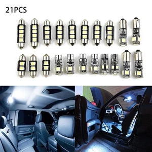 21x Car Auto Interior White LED Light Bulb Kit For 5 Series M5 E60 E61 04-10 - Picture 1 of 17
