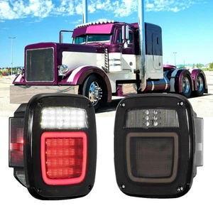 2pcs 83 LED Tail Light License Plate Light for Kenworth Peterbilt Freightliner - Picture 1 of 12