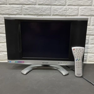 Sharp AQUOS LC-15B8U-S 15" LCD TV RETRO GAMING With OEM Remote dorm RV Camping - Picture 1 of 22