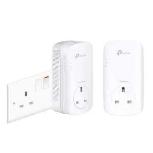 TP-Link 1-Port Gigabit Passthrough Powerline Starter Kit, Data Transfer Speed Up - Picture 1 of 8