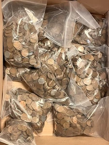 500 Unsearched Wheat Cents - 500 Count Bag - Bag #1 - Picture 1 of 1