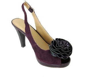 Zapatos de tacón alto florales Avon para mujer ciruela púrpura atrevidos con cordones talla 7 - Imagen 1 de 1