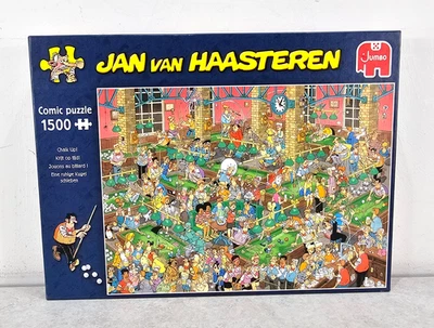 Jan Van Haasteren Jigsaw Puzzle 1500 Pieces Chalk Up! Complete - image 1 of 4