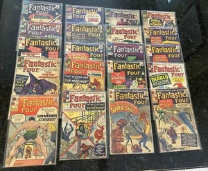 20 Old Fantastic Four Comics From Fantastic Four #14-60 - Picture 1 of 9