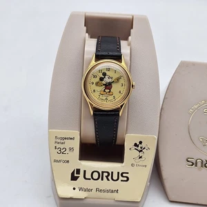 Vintage Mickey Mouse Lorus Quartz Watch Walt Disney Womens Watch - New Open Box - Picture 1 of 8