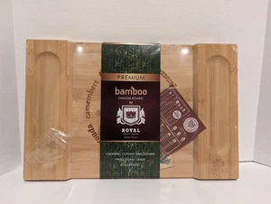 Bamboo Cutting Board Cheese & Charcuterie Serving Tray Royal Craft 15.5" x 10" - Picture 1 of 13