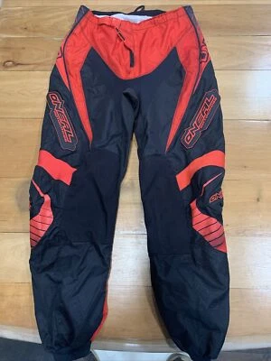 Calças masculinas de motocross O’Neal Element 34 vermelhas/pretas - Imagem 1 de 4