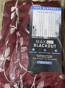 JCP Embroidery Grommet Panel 50" X 63"Thermal Lining Curtain, Blackout Mystic - Picture 1 of 4