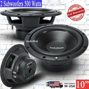 2x Rockford Fosgate Prime R2D2-10 10" Subwoofer 500W Dual Voil Coil 2-Ohm 1 Pair - Picture 1 of 6
