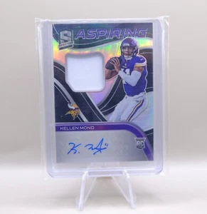 2021 PANINI Spectra Kellen Mond Silver Prizm Aspiring Rookie Patch Auto /75 RPA  - Picture 1 of 2