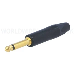 Neutrik NP2X-B Mono 2 Pole Straight 1/4" (6.35mm)Jack Plug - Picture 1 of 3