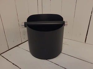 Black Stainless Steel Knockbox Barista Style/ Grounds Box. - Imagen 1 de 7