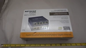 Netgear ProSAFE GS105 5-Port Gigabit Desktop Switch GS105NA - NEW free ship USA - Picture 1 of 3