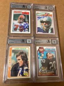 Steve Largent Signed 1977 Rookie Card(Auction for 1 Card)Beckett Auto Grade 10 - Picture 1 of 2