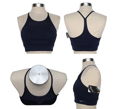 Sujetador deportivo Saucony azul marino espalda deportiva perforada mediano Foto 1 de 4