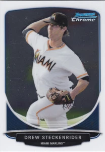 Drew Steckenrider 2013 Bowman Chrome BCP183 Chrome Prospect Lot of 9 Cards - Picture 1 of 1