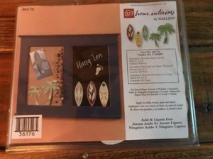 Retired Home Interior #36176 NIP Wallies 50 Pcs. Pre-pasted Trees & Surf Boards - Picture 1 of 2