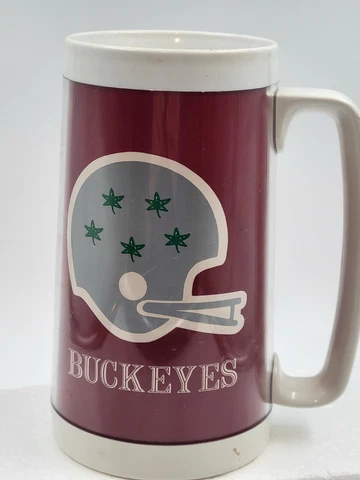 Mug OSU Buckeyes University Thermo-Serv plastic Ohio State Made in USA Cover