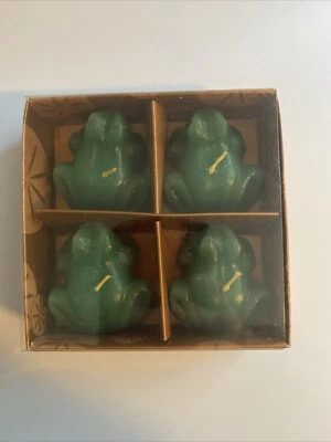 Crate & Barrel Frog Floating Candles Set of 4 - Image 1 of 4