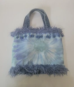 Unique Boutique Denim Floral Handbag Purse Y2K Purely My Style - Picture 1 of 5