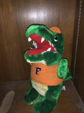 UF Plush Albert the Alligator, Squeeze for Gator Fight Song, 11", Great Sound Cover