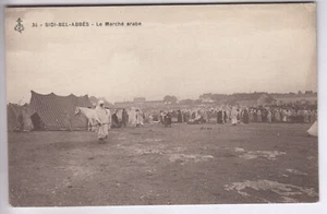 CPA AFRIQUE ALGERIE - SIDI BEL ABBES LE MARCHE ARABE TENTE CHEVAL 1910 ~D21 - Imagen 1 de 2
